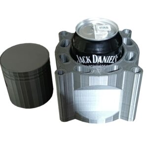 Schowek na Whisky 330ml na prezent cylinder i tłok