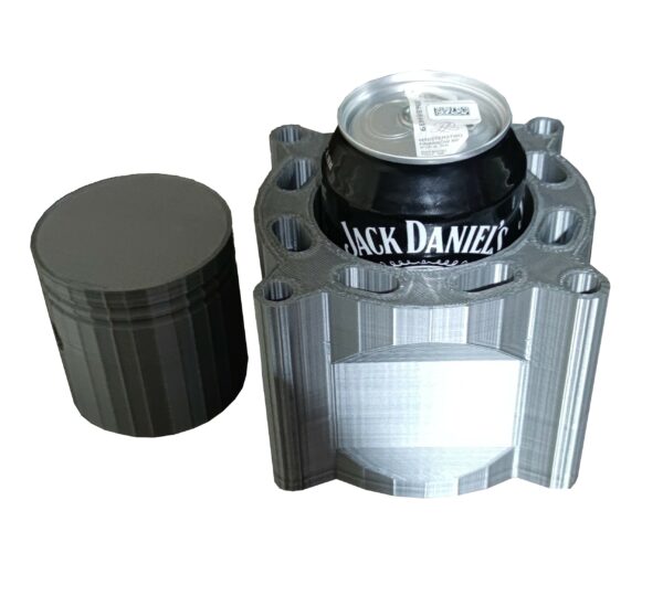 Schowek na Whisky 330ml na prezent cylinder i tłok